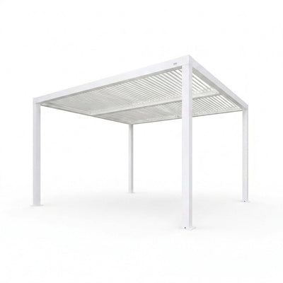 Aluminum Louvered Pergola Designed for Year-Round Use, Adjustable Roof, Hidden Drainage, Powder-Coated